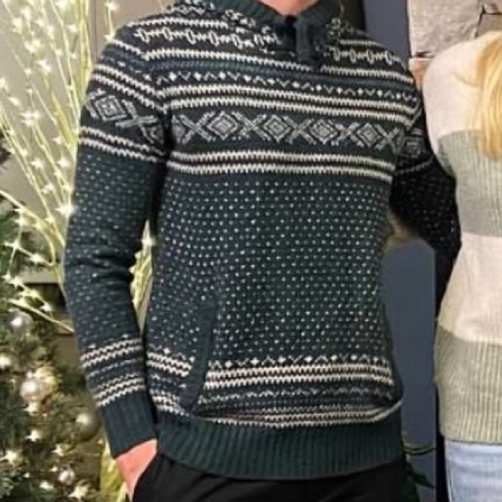 Mens American Eagle Fairisle Hoodie